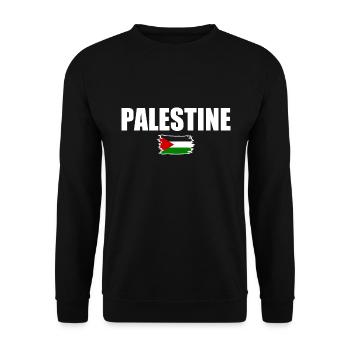 Palestine Palestine - Sweat-shirt Unisexe - noir - Devant - Alina (178cm) & Michal (187cm)