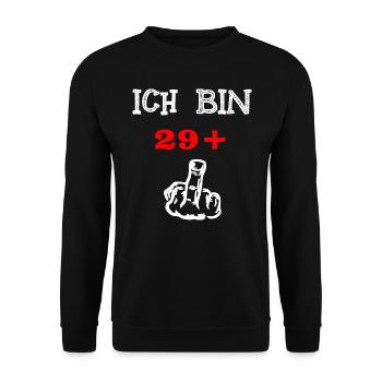 30er 30.Geburtstag 30 - Unisex Pullover - Schwarz - Vorne - Alina (178cm) & Michal (187cm)