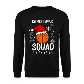 Christmas Squad - Unisex Sweatshirt - black - Front - Alina (178cm) & Michal (187cm)