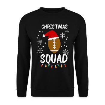 Christmas Squad - Unisex Sweatshirt - black - Front - Alina (178cm) & Michal (187cm)