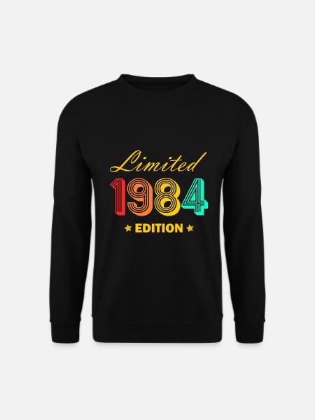1984 geboren 40. Geburtstag Geschen Jahrgang 1984 - Unisex Pullover - Schwarz
