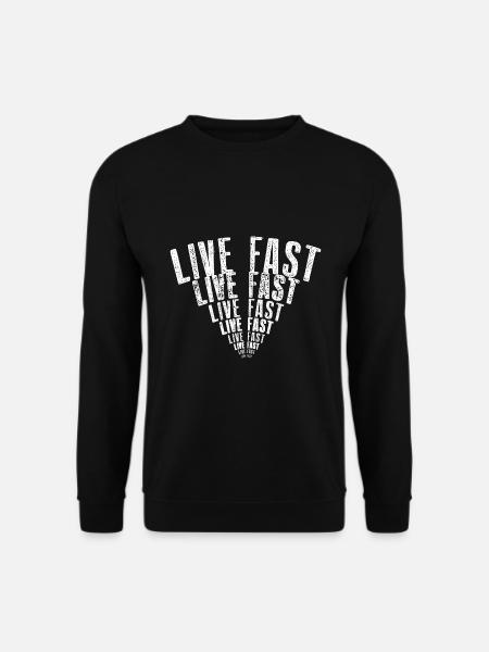 Live Fast Signal White - Unisex Pullover - Schwarz