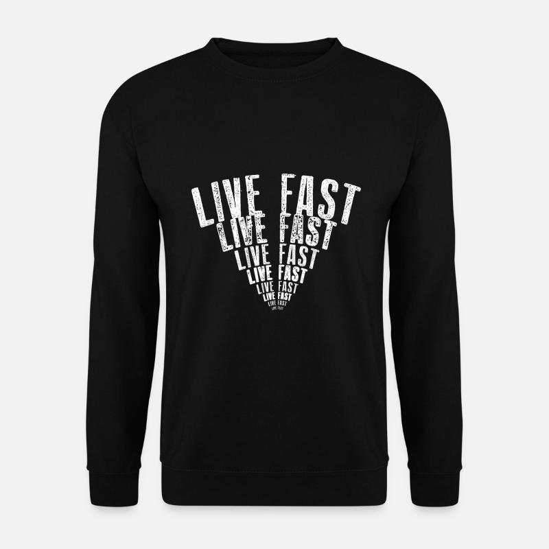 Live Fast Signal White - Unisex Pullover - Schwarz