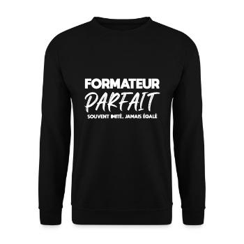 Formateur parfait cadeau drôle - Sweat-shirt Unisexe - noir - Devant - Alina (178cm) & Michal (187cm)