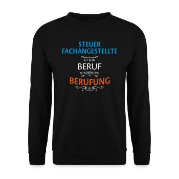 Steuerfachangestellte Beruf - Unisex Pullover - Schwarz - Vorne - Alina (178cm) & Michal (187cm)