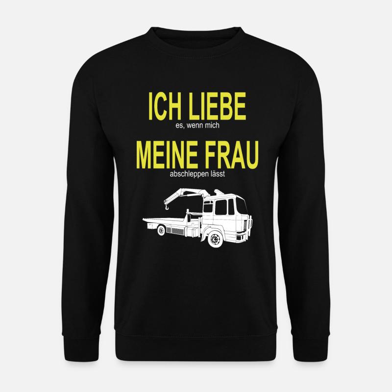 Abschleppwagen Abschleppdienst Abschlepper - Unisex Pullover - Schwarz