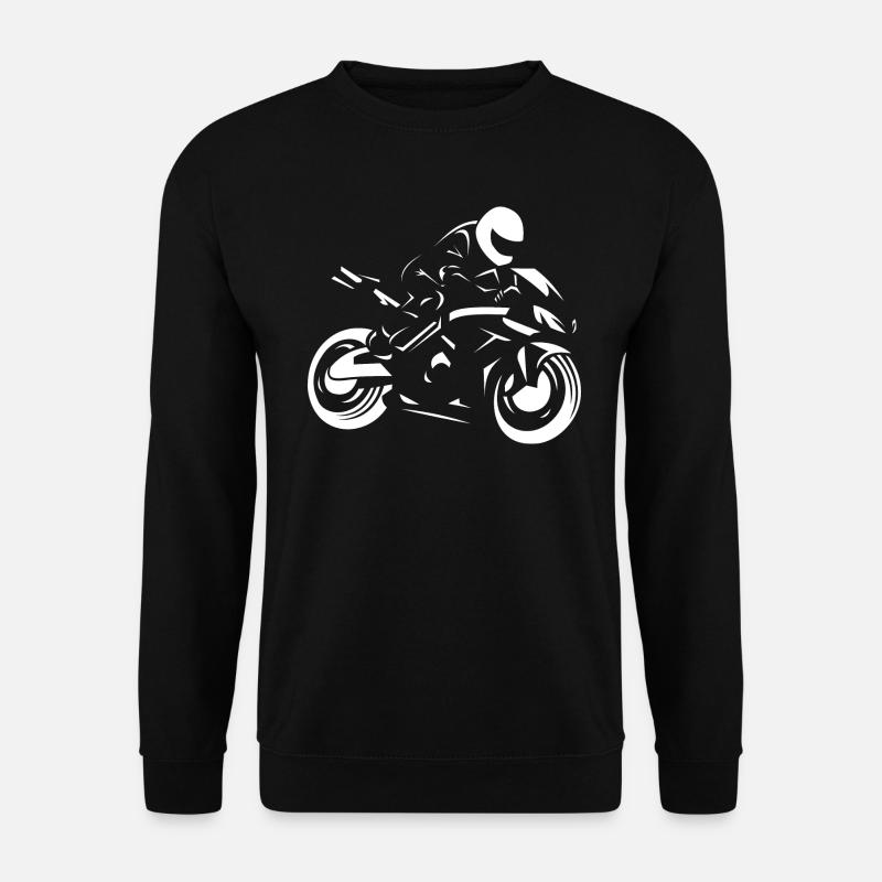 Moto de pilote super athlète - Sweat-shirt Unisexe - noir
