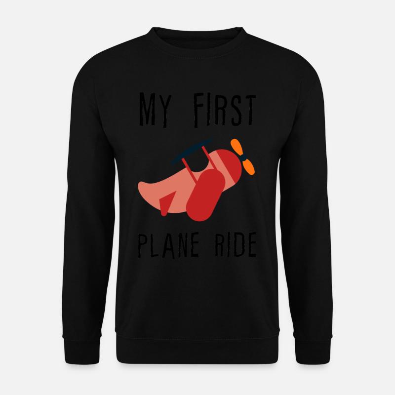 My First Plane Ride 4 - Unisex Pullover - Schwarz