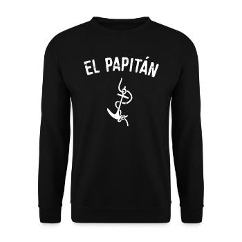 EL PAPITAN - CAPITAN - Marin - père - Sweat-shirt Unisexe - noir - Devant - Alina (178cm) & Michal (187cm)