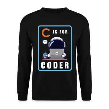 Programmierer Coder Software Entwickler - Unisex Pullover - Schwarz - Vorne - Alina (178cm) & Michal (187cm)