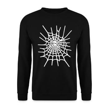 Cobweb - Unisex Sweatshirt - black - Front - Alina (178cm) & Michal (187cm)