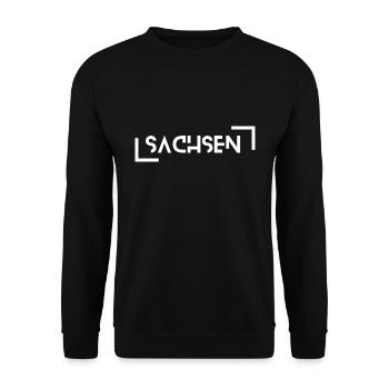 Sachsen - Unisex Pullover - Schwarz - Vorne - Alina (178cm) & Michal (187cm)