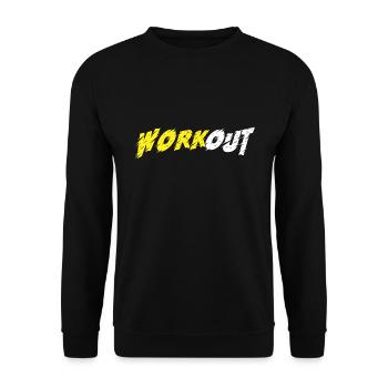 Workout - Unisex Sweatshirt - black - Front - Alina (178cm) & Michal (187cm)