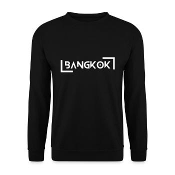 Bangkok - Unisex Sweatshirt - black - Front - Alina (178cm) & Michal (187cm)