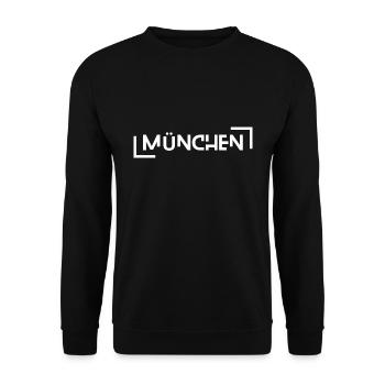 Munich - Unisex Sweatshirt - black - Front - Alina (178cm) & Michal (187cm)
