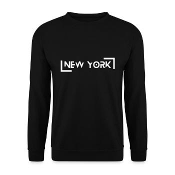 New York - Unisex Sweatshirt - black - Front - Alina (178cm) & Michal (187cm)