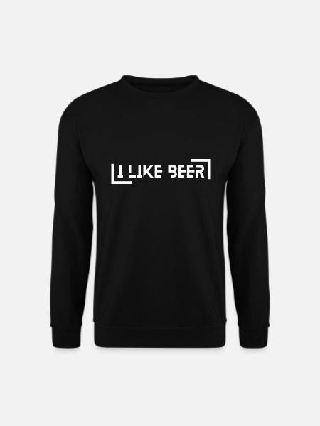 I Like Beer - Unisex Sweatshirt - black