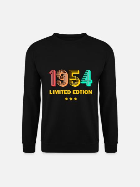 Jahrgang 1954 70. Geburtstag 1954 Limited Edtion - Unisex Pullover - Schwarz