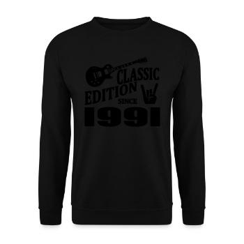 Klassische Ausgabe seit 1991 - Unisex Pullover - Schwarz - Vorne - Alina (178cm) & Michal (187cm)