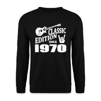 Classic edition since 1970 - Unisex Sweatshirt - black - Front - Alina (178cm) & Michal (187cm)