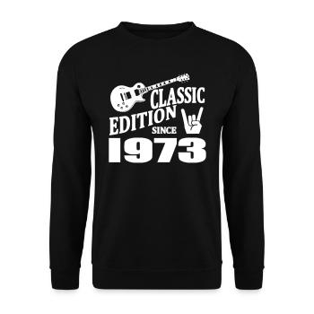Classic edition since 1973 - Unisex Sweatshirt - black - Front - Alina (178cm) & Michal (187cm)
