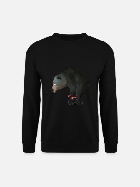 Bär Tier Rennrad Fahrrad Fahrradtour Geschenk - Unisex Pullover - Schwarz