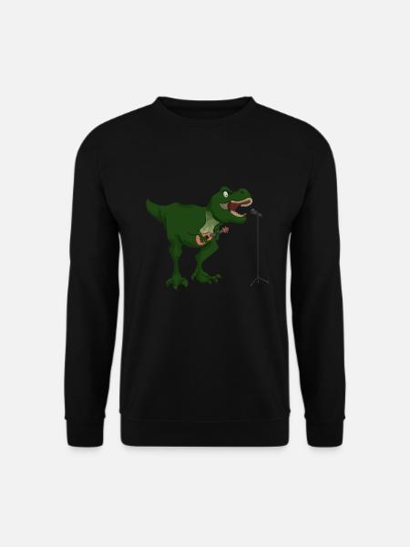 T-Rex guitare Trex Dino cadeau guitariste - Sweat-shirt Unisexe - noir