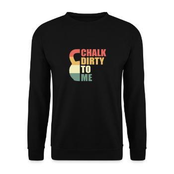 Kettlebell Kettleball Fitness Training Gift - Unisex Sweatshirt - black - Front - Alina (178cm) & Michal (187cm)
