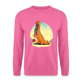 Livre de dinosaure livre de dinosaure bookworm gift - Sweat-shirt Unisexe - rose - Devant