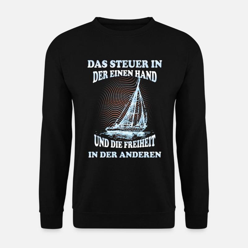 Segelboot besitzer - Unisex Pullover - Schwarz