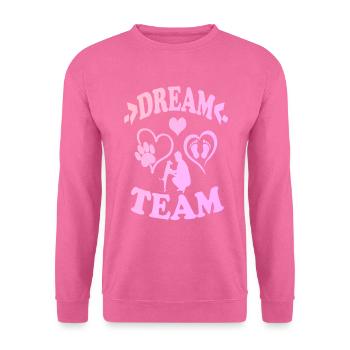 Dream team - Sweat-shirt Unisexe - rose - Devant