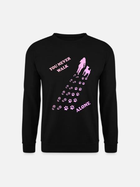 You never go alone - Unisex Sweatshirt - black