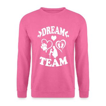 Dream team - Sweat-shirt Unisexe - rose - Devant