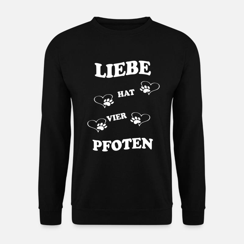 L’amour a quatre pattes - Sweat-shirt Unisexe - noir