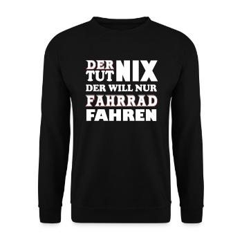 Der tut nix - Unisex Pullover - Schwarz - Vorne - Alina (178cm) & Michal (187cm)