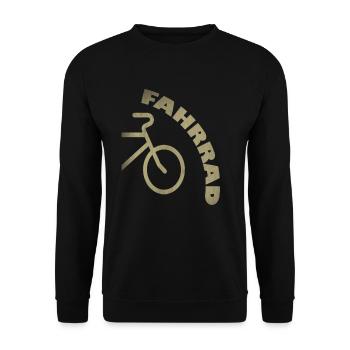 Fahrrad - Unisex Pullover - Schwarz - Vorne - Alina (178cm) & Michal (187cm)