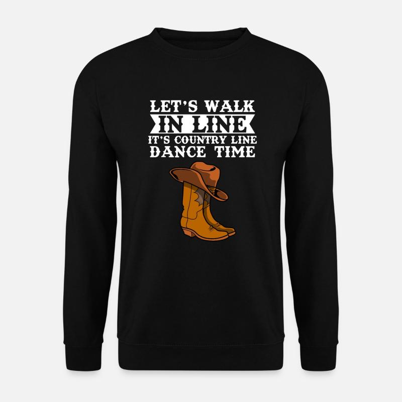 Line Dancing Geschenk I Country Line Dance - Unisex Pullover - Schwarz