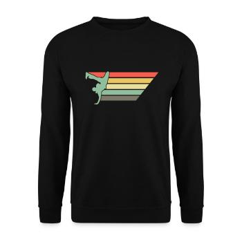 Retro Breakdance Bboying Gift I Breakdancing - Unisex Sweatshirt - black - Front - Alina (178cm) & Michal (187cm)