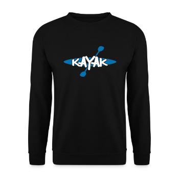 Kayak water sports gift I canoe kayak kayaker - Unisex Sweatshirt - black - Front - Alina (178cm) & Michal (187cm)