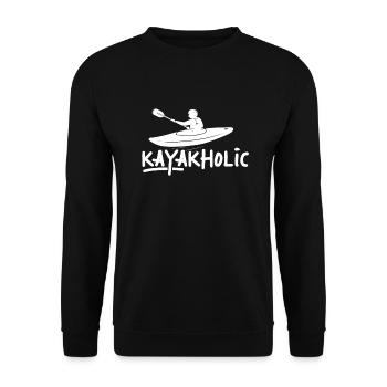 Kayak water sports gift I canoe kayak kayaker - Unisex Sweatshirt - black - Front - Alina (178cm) & Michal (187cm)