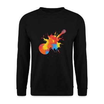 Cadeau guitare électrique I Guitariste guitare électrique - Sweat-shirt Unisexe - noir - Devant - Alina (178cm) & Michal (187cm)