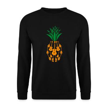 Uke cadeau de guitare je ukulele guitariste - Sweat-shirt Unisexe - noir - Devant - Alina (178cm) & Michal (187cm)