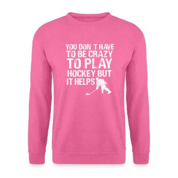 Eishockey Spieler Geschenk I Hockey Fan - Unisex Pullover - Pink - Vorne