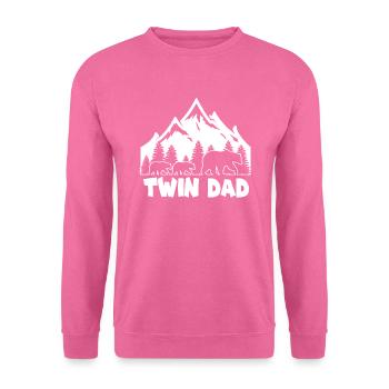 Papa Zwillinge Vater Geschenk I Vatertag Papi - Unisex Pullover - Pink - Vorne