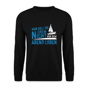 Segeln Boot Segelboot Geschenk I Kapitän Segler - Unisex Pullover - Schwarz - Vorne - Alina (178cm) & Michal (187cm)