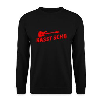 Bass guitar gift I musician bass player - Unisex Sweatshirt - black - Front - Alina (178cm) & Michal (187cm)