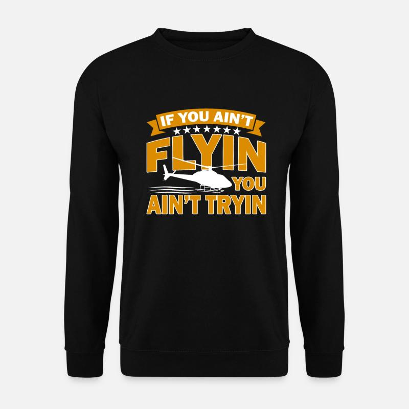 Hélicoptère Pilote Cadeau I hélicoptère - Sweat-shirt Unisexe - noir