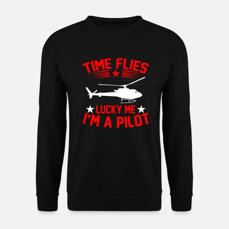 Hélicoptère Pilote Cadeau I hélicoptère - Sweat-shirt Unisexe - noir