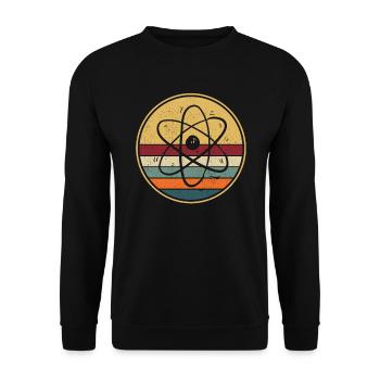 Physicist gift I science atom physics nerd - Unisex Sweatshirt - black - Front - Alina (178cm) & Michal (187cm)