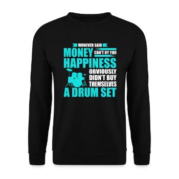 Cadeau batterie I batteur batteur - Sweat-shirt Unisexe - noir - Devant - Alina (178cm) & Michal (187cm)